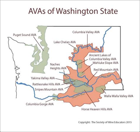 Washington State Wineries Map Printable Map
