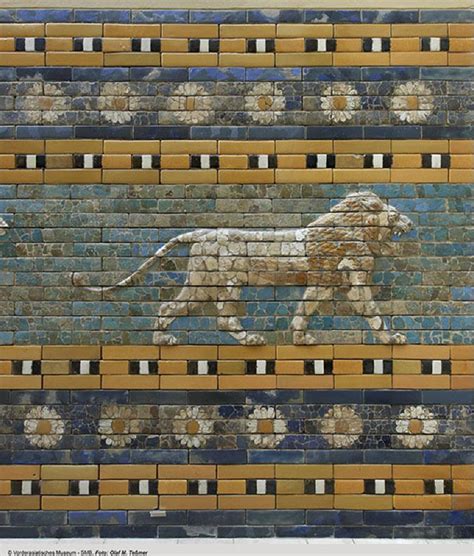 Lion From Ishtar Gate Of Babylon 575 Bc Glazed Ceramic © Photo
