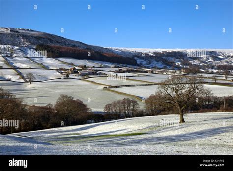 Farndale In Winter North York Moors National Park North Yorkshire Stock