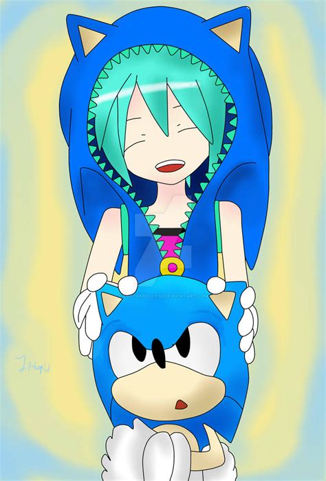 Hatsune Miku And Sonic The Hedgehog By Frechepolly02 On Deviantart