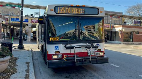 Cta Bus Ride On Route 155 Devon From Morse Red Line To Western Ave Cta New Flyer D40lf 2008