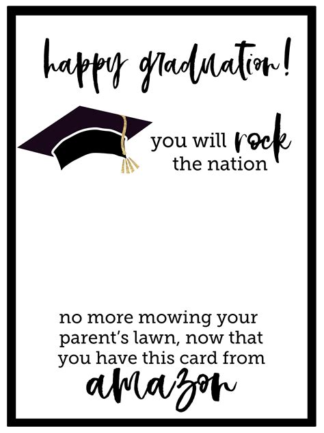 These free, printable graduation cards look best when printed on cardstock but they can also be printed on normal computer paper. Free Printable Graduation Card - Paper Trail Design