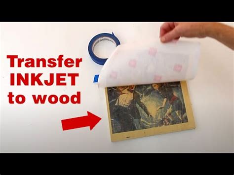 transfer  inkjet photo  wood youtube