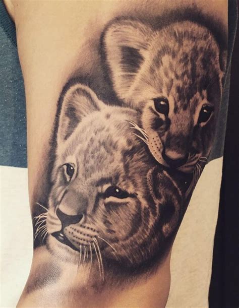 12 Best Lion Cub Tattoo Designs PetPress Lion Cub Tattoo Lion
