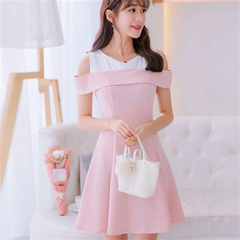 Korean Summer Dress Women Clothing Cute Slim Show Thin Sleeveless