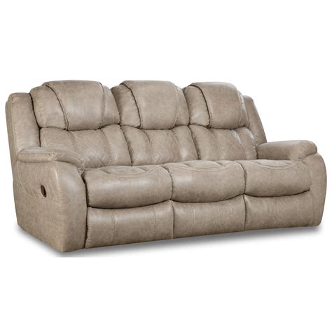 Homestretch Marlin Casual Style Double Reclining Sofa Standard Furniture Reclining Sofas