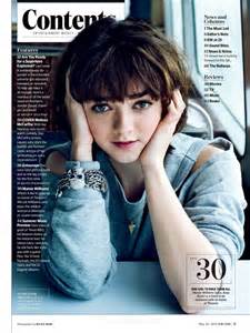 Maisie Williams Entertainment Weekly Magazine May 2015 Gotceleb