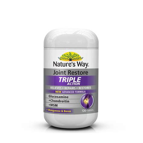 Natures Way Joint Restore Triple Action 120 Tablets Chapman And Wood