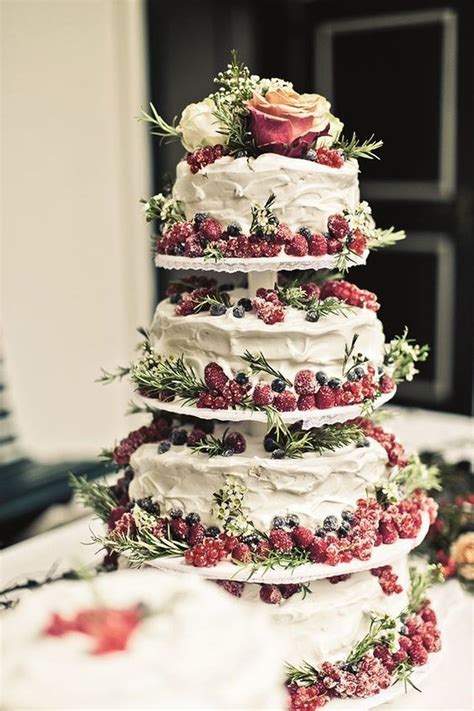 50 Inexpensive Winter Wedding Cake Ideas Berry Wedding Berry Wedding
