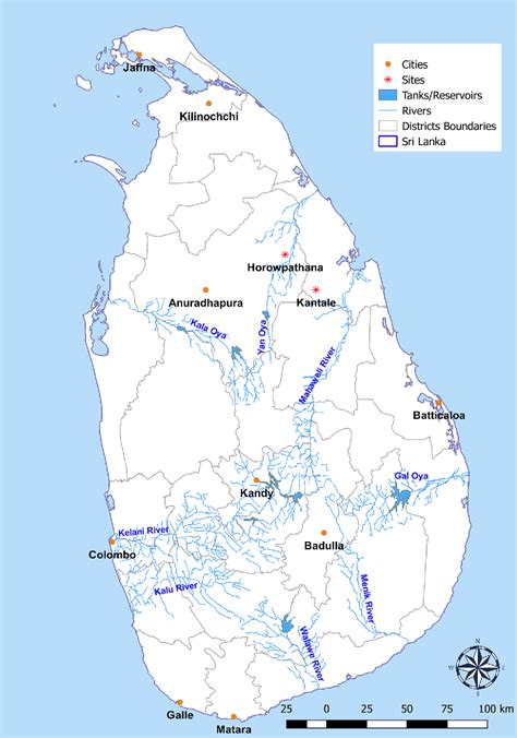 Rivers In Sri Lanka Map Lalafomatic