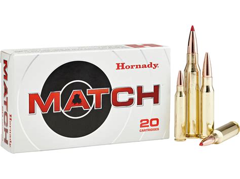 Hornady Match Ammunition 65 Creedmoor 140 Grain Eld Match Box 500