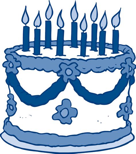 Blue Birthday Cake Clipart Free Download On Clipartmag