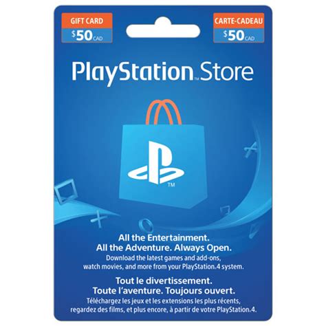 Buy a 20 usd playstation network card and your instantly boost your playstation wallet by $20. PlayStation Network $50 Prepaid Card - In-Store Only : PlayStation Network Cards - Best Buy Canada