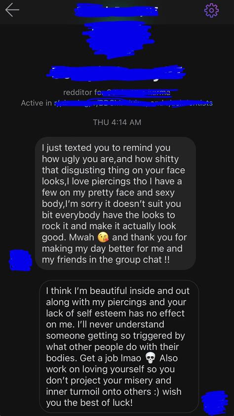 “i Love Piercings Tho I Have A Few On My Pretty Face And Sexy Body” Rcringepics