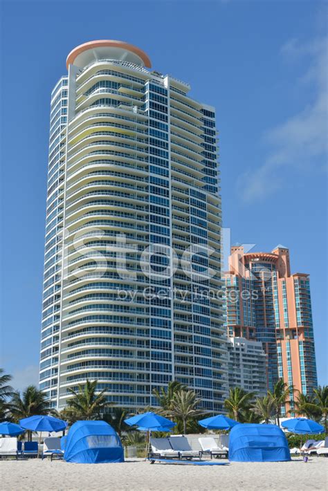 Luxury Condos In Miami Beach Stock Photos