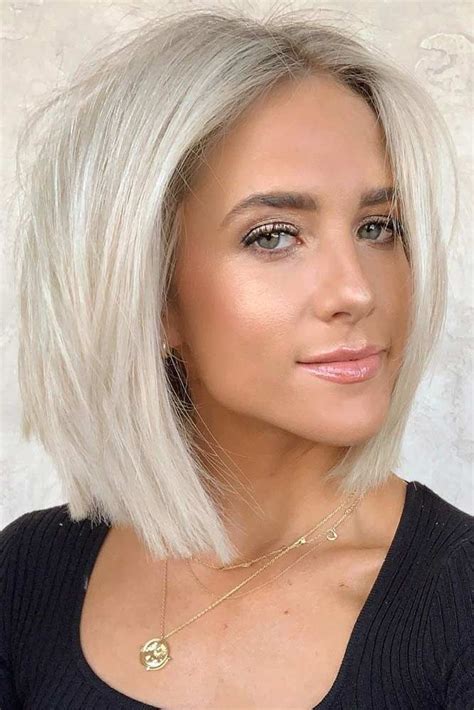112 Superb Medium Length Hairstyles For Your Amazing Look Platinum Blonde Hair Color Blonde