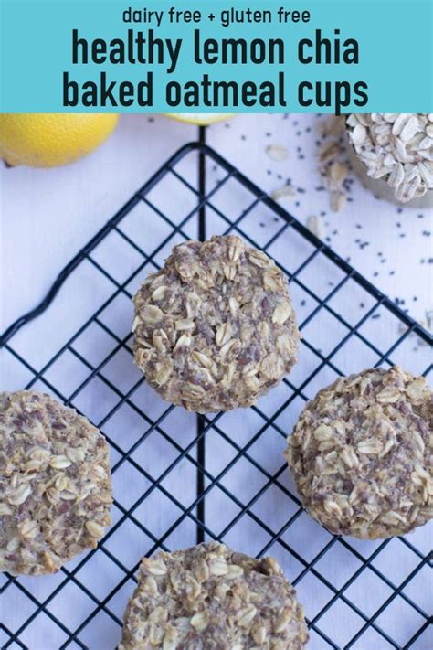 Unsweetened or sweetened shredded coconut very. Healthy Lemon Chia Baked Oatmeal Cups | Recipe | Baked ...
