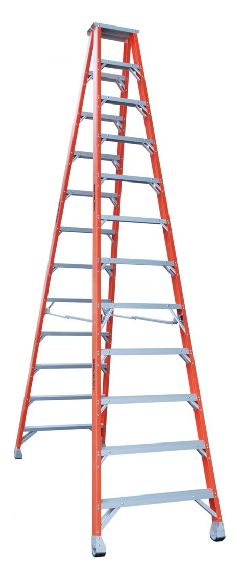 Indalex Pro Series Fibreglass Double Sided Step Ladders 16ft 48m