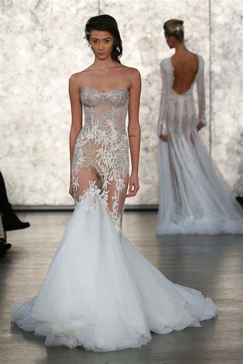 The Naked Dress Trend Takes Hold At Bridal Fashion Week