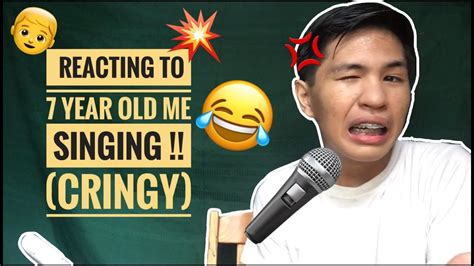 reacting to my 7 year old me warning very cringy youtube