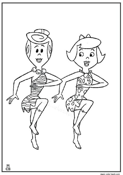 The flintstones in a car 3d95. Pebbles Coloring Pages at GetDrawings | Free download