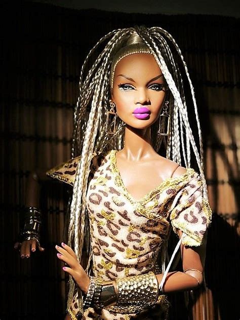 Pin By Amanda Newcomer On Barbie Collector Dolls Pretty Black Dolls Natural Hair Doll