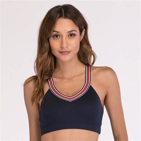 Auyiufar Sporty Bra High Stretch Breathable Top Fitness Work Out