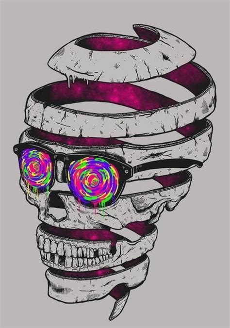 Pin By 21 On สารเคมี In 2019 Psychedelic Art Art Skull