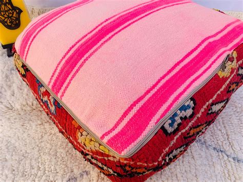 Square Moroccan Floor Cushion Vintage Floor Pillow Moroccan Etsy