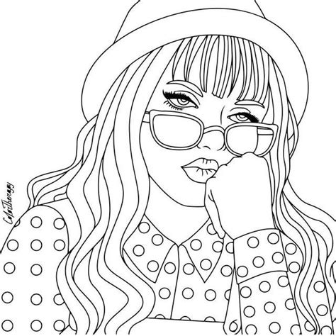 Cool Girl Coloring Page Coolcoloringpages
