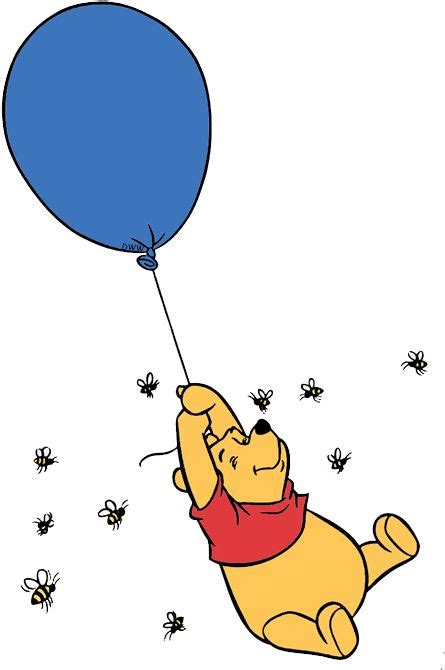 Winnie The Pooh Clip Art - Winnie The Pooh With A Balloon | Full Size