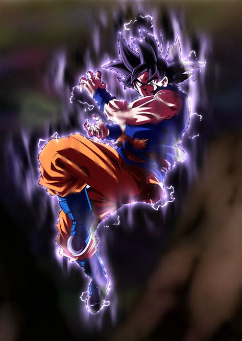 Ultra Instinct Omen Goku W Custom Aura By Blackflim On Deviantart