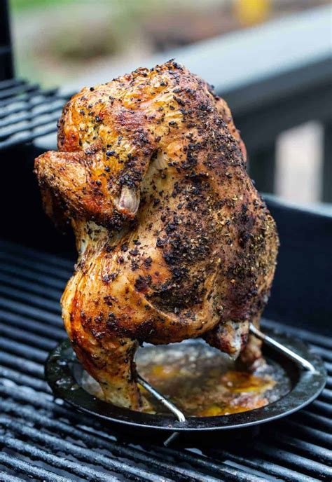 Grilled Whole Chicken Recipe For Both Gas And Charcoal Grills Garnish