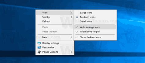 Enable Icons Auto Arrange On Desktop In Windows 10 Winaero