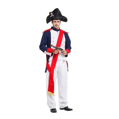 New Warrior Soldier Musketeers Infantry Officer Costume Men Halloween