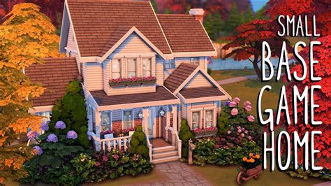 Small Base Game Home 🏡 Sims 4 Speed Build Youtube