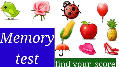 Memory Test Memory Test For Kids And Students Tips And Study Youtube