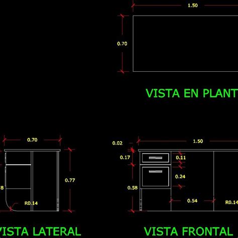 Desk Mm Views Plans Dimensions DWG Plan For AutoCAD Designs CAD