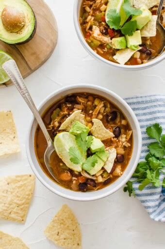 Chicken Taco Soup Slow Cooker Thriving Home