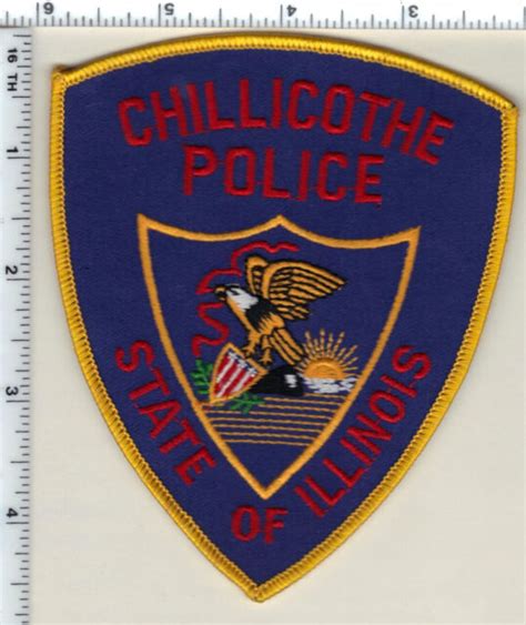 Chillicothe Police Illinois Shoulder Patch New From 1995 Ebay