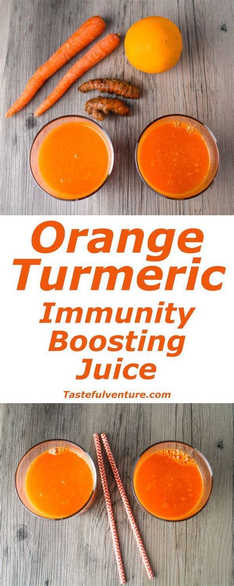 This Orange Turmeric Immunity Boosting Juice Is Full Of Vitamin A And C