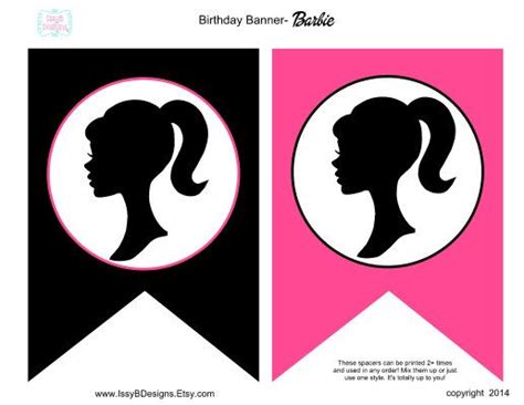 Barbie Birthday Banner Barbie Party Diy Party Printable Instant