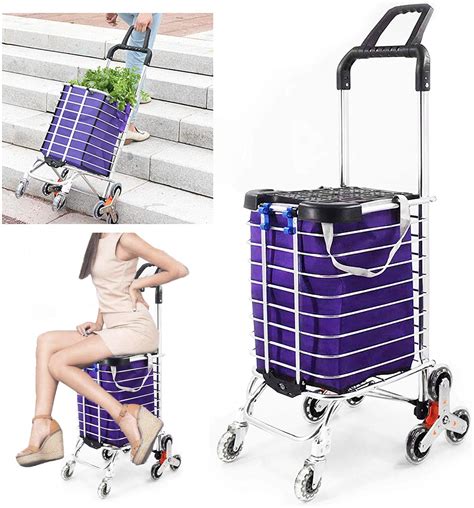Buy Folding Shopping Cart For Groceries Stair Climbing Grocery Carts