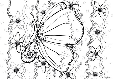 Free Butterfly Drawing To Download And Color Butterflies Kids
