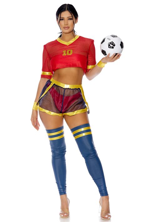 Goals Sexy Soccer Star Costume Womens Sexy Soccer Player Halloween Costume