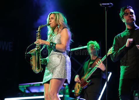 Candy Dulfer Live On Stage In Ice Cracow Editorial Photo Image Of
