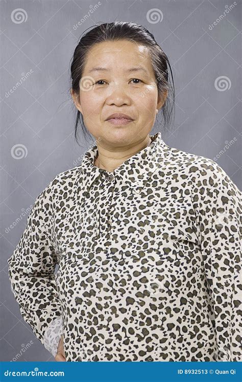 Portrait Image Of An Old Chinese Woman Stock Image Image Of China