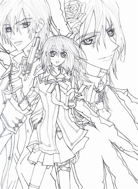 Anime Vampire Coloring Pages