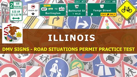Illinois Dmv Signs And Road Situations Practice Test Hard