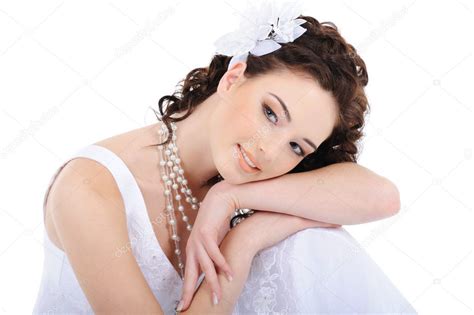Portrait Of Young Cute Bride — Stock Photo © Valuavitaly 1485613